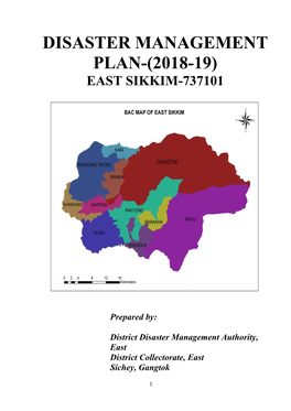 Disaster Management Plan-(2018-19) East Sikkim-737101