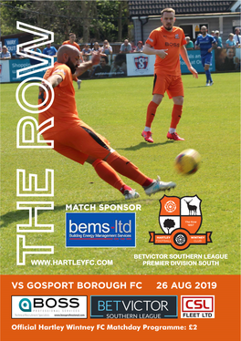 Gosport Borough Fc 26 Aug 2019