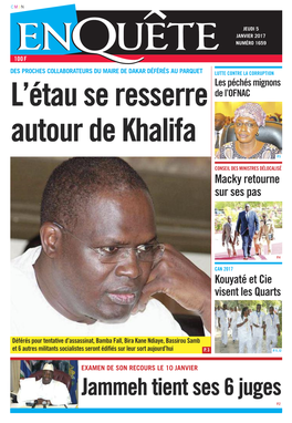 Jammeh Tient Ses 6 Juges P