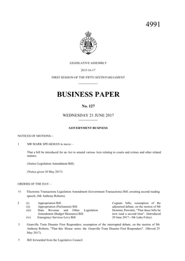 Business Paper No
