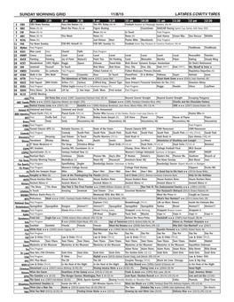 Sunday Morning Grid 11/8/15 Latimes.Com/Tv Times