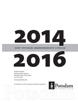 Suny Potsdam Undergraduate Catalog