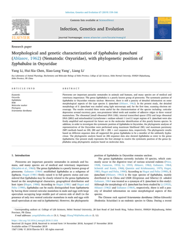 Morphological and Genetic Characterization of Syphabulea