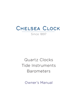 Quartz Clocks, Tides & Barometers
