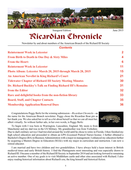 Ricardian Chronicle