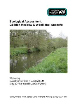 Wey & Arun Ecological Assessment