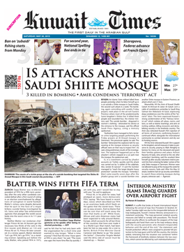 IS Attacks Another Saudi Shiite Mosque
