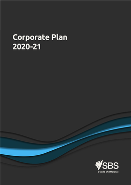 Corporate Plan 2020-21 Contents