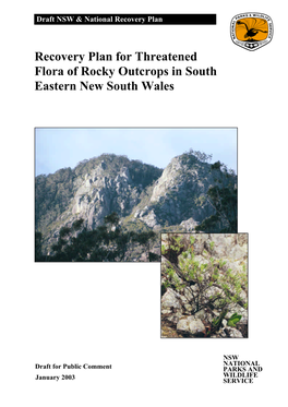Genoplesium Rhyoliticum and Other Threatened Flora of Rocky Outcrops In