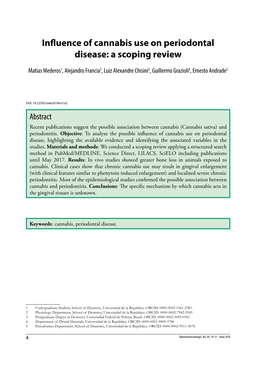 Influence of Cannabis Use on Periodontal Disease: a Scoping Review