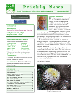 Prickly News 2016 August