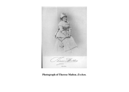 Photograph of Therese Malten. Evchen