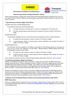 Christmas Holiday Travel Restrictions –