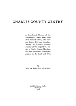 Charles County Gentry