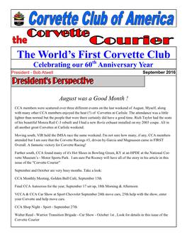 Corvette Courier Newsletter