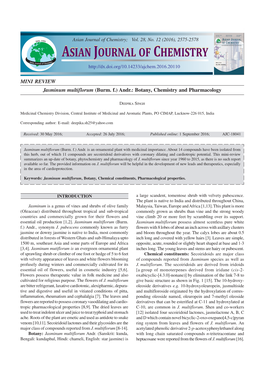 Asian Journal of Chemistry Asian Journal of Chemistry