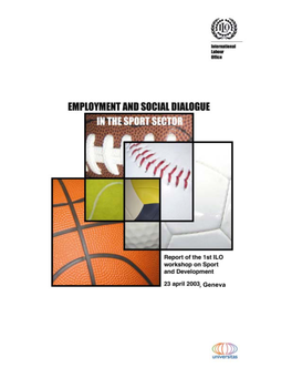 Employment and Social Dialogue in the Sport Sector”