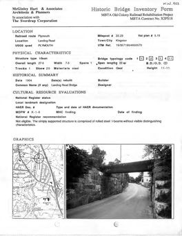 Landing Road Town/City Kingston USGS Quad PLYMOUTH UTM Ref