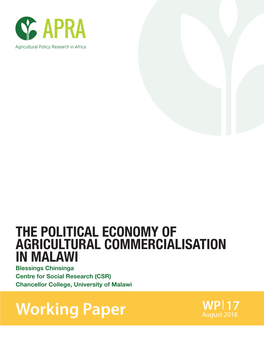 The Political Economy of Agricultural Commercialisation in Malawi