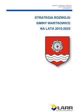 Strategia Rozwoju Gminy Wartkowice Na Lata 2015-2025