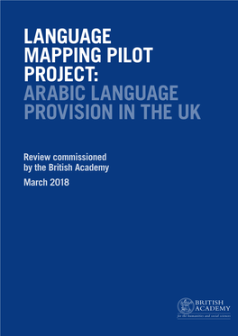Arabic Language Provision in the Uk
