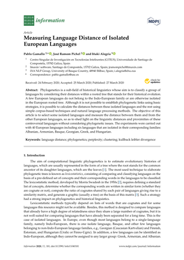 Measuring Language Distance of Isolated European Languages