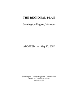 The Regional Plan