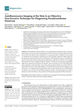 Autofluorescence Imaging of the Skin Is an Objective Non-Invasive