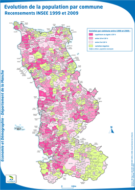 Evolution De La Population Par Commune Recensements INSEE 1999 Et 2009