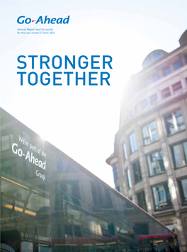 Stronger Together the Go-Ahead Group Plc