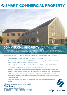 COMMERCIAL PROPERTY SOUTH WEST Chartered Surveyors Specialising in All Aspects of Commercial Property