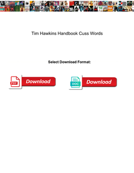 Tim Hawkins Handbook Cuss Words