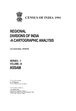 Regional Divisions of India ·A Cartographic Analysis