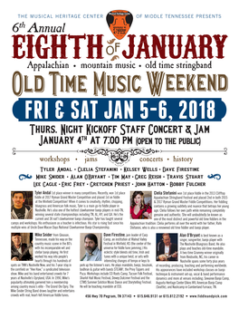 Fri & Sat Jan 5-6, 2018