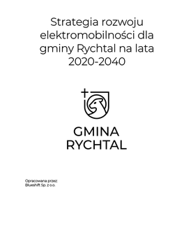 Strategia Rozwoju Elektromobilności Dla Gminy Rychtal Na Lata 2020-2040