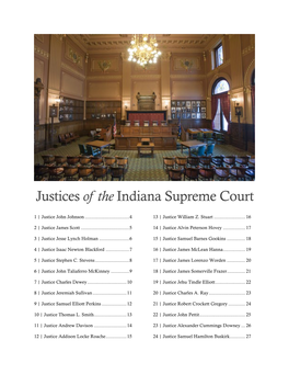 Justices of the Indiana Supreme Court