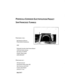 Peninsula Corridor Electrification Project San