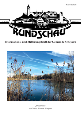 Schyren-Rundschau 01/2020