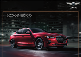 2020 Genesis G70 Welcome to Genesis