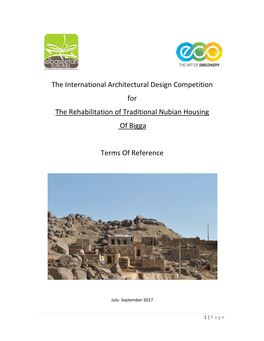 The International Architectural Design Competition for the Rehabilitation of Traditional Nubian Housing of Bigga