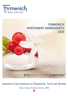 Firmenich Perfumery Ingredients 2020