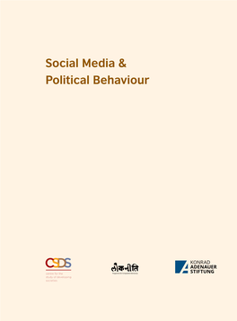 Social Media & Political Behaviour