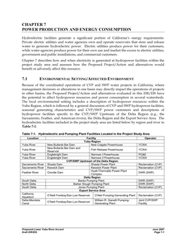 Chapter 7 Power Production and Energy Consumption