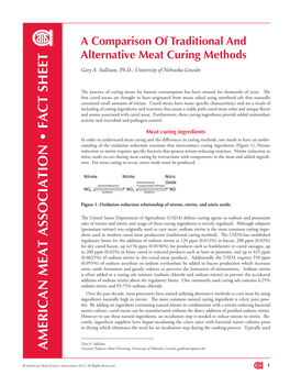 This Fact Sheet Discusses “A Comparison of Traditional And