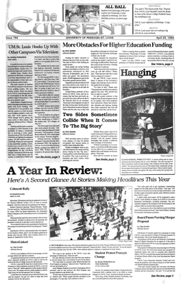 April 25, 1994 More Obstacles for Higher Education Funding