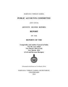 Public Accounts Committee Report