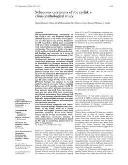 Sebaceous Carcinoma of the Eyelid: a Clinicopathological Study