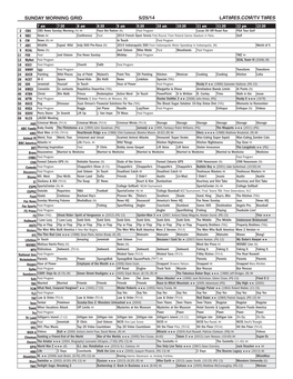 Sunday Morning Grid 5/25/14 Latimes.Com/Tv Times