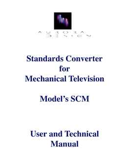 Single Mechanical User Manual