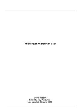 The Mongan-Warburton Clan